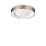 Planet - LED Matt Brass Flush with Diffuser Ø 40 cm