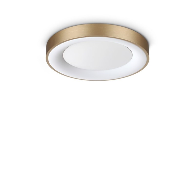 IdealLux-351773 - Planet - LED Matt Brass Flush with Diffuser Ø 40 cm