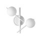 IdealLux-352008 - Atlas - White 2 Light Wall Lamp with Opal Glasses