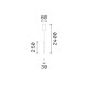 IdealLux-371078 - Look LED - Black LED Pendant Ø 6 cm