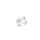 IdealLux-352329 - Cotton - White Wall Lamp with White Glass ∅ 15 cm