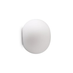 Cotton - White Wall Lamp with White Glass ∅ 15 cm