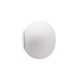 IdealLux-352329 - Cotton - White Wall Lamp with White Glass ∅ 15 cm
