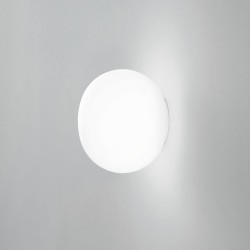 Cotton - White Wall Lamp with White Glass ∅ 15 cm