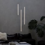 Tubix - White LED Pendant with Ribbed Diffuser