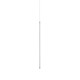 IdealLux-352671 - Tubix - White LED Pendant with Ribbed Diffuser