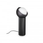 Bloom - Black Table Lamp with White Glass