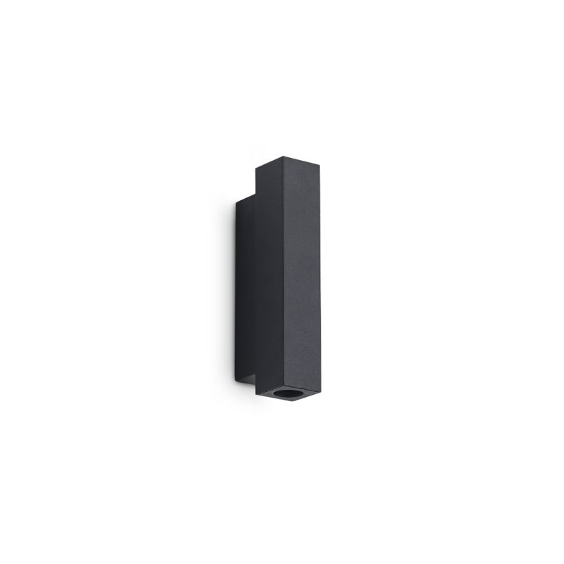 IdealLux-353357 - Look Square - Black Up & Down LED Wall Lamp 15 cm