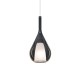 IdealLux-353616 - Kalique - Chrome Pendant with Smoked & White Glass Ø 18 cm
