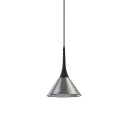 Cocktail - Black LED Pendant with Smoked Glass
