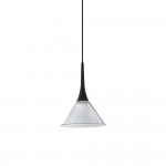 Cocktail - Black LED Pendant with Clear Glass