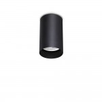 Look - Surface-Mounted Black Cylindrical Spotlight 10 cm