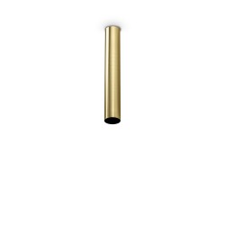 Look - Surface-Mounted Satin Brass Cylindrical Spotlight 40 cm
