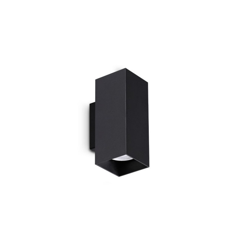 IdealLux-353937 - Look Square - Black Up & Down Wall Lamp 15 cm