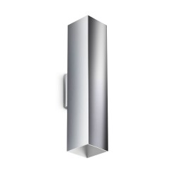 Look Square - Chrome Up & Down Wall Lamp 30 cm