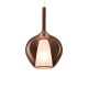 IdealLux-359540 - Kalique - Chrome Pendant with Copper & White Glass Ø 28 cm