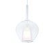 IdealLux-359571 - Kalique - Chrome Pendant with Clear & White Glass Ø 28 cm