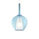 IdealLux-359588 - Kalique - Chrome Pendant with Blue & White Glass Ø 28 cm