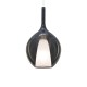 IdealLux-359618 - Kalique - Chrome Pendant with Smoked & White Glass Ø 28 cm
