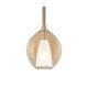 IdealLux-359632 - Kalique - Chrome Pendant with Amber & White Glass Ø 28 cm