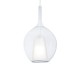 IdealLux-359670 - Kalique - Chrome Pendant with Clear & White Glass Ø 28 cm