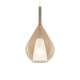 IdealLux-359748 - Kalique - Chrome Pendant with Amber & White Glass Ø 28 cm