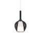 IdealLux-359861 - Kalique - Chrome Pendant with Smoked & White Glass Ø 18 cm