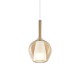 IdealLux-359885 - Kalique - Chrome Pendant with Amber & White Glass Ø 18 cm