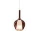 IdealLux-359915 - Kalique - Chrome Pendant with Copper & White Glass Ø 18 cm