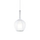 IdealLux-359939 - Kalique - Chrome Pendant with Clear & White Glass Ø 18 cm