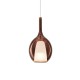 IdealLux-360027 - Kalique - Chrome Pendant with Copper & White Glass Ø 18 cm
