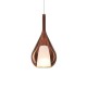 IdealLux-360065 - Kalique - Chrome Pendant with Copper & White Glass Ø 18 cm