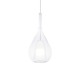 IdealLux-360072 - Kalique - Chrome Pendant with Clear & White Glass Ø 18 cm