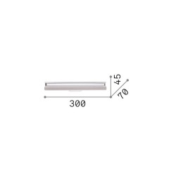 Dorica - Ribbed Blue LED Wall Lamp
