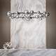 IdealLux-363387 - Perlage - Matt Black 25 Light Centre Fitting with Smoked Glass