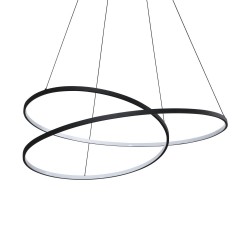 Oz - Black LED Pendant Ø 100 cm