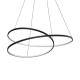 IdealLux-364896 - Oz - Black LED Pendant Ø 100 cm