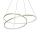 IdealLux-364926 - Oz - Brushed Brass LED Pendant Ø 100 cm