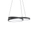 IdealLux-364957 - Oz - Black LED Pendant Ø 40 cm