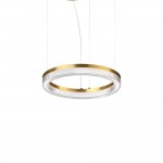 Crown - Decorative Brushed Brass LED Pendant Ø 40 cm
