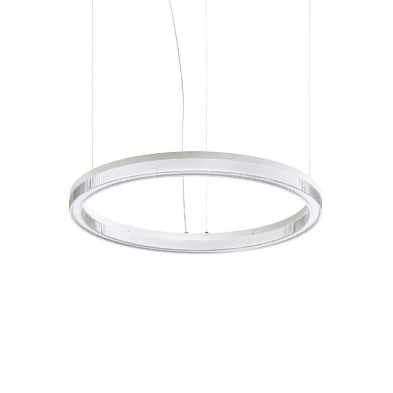 IdealLux-364988 - Crown - Decorative White LED Pendant Ø 60 cm