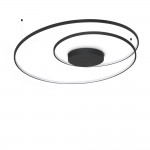 Oz - Black LED Flush Ø 100 cm