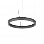 Crown - Decorative Black LED Pendant Ø 60 cm