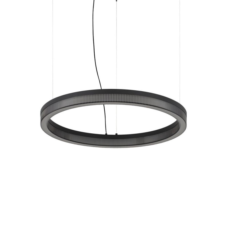 IdealLux-365008 - Crown - Decorative Black LED Pendant Ø 60 cm