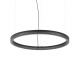 IdealLux-365015 - Crown - Decorative Black LED Pendant Ø 80 cm