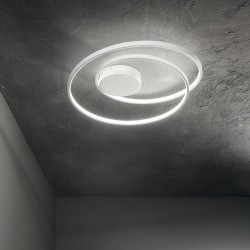 Oz - Black LED Flush Ø 40 cm