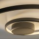 IdealLux-365053 - Oz - Black LED Flush Ø 80 cm