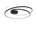 Oz - Black LED Flush Ø 80 cm