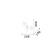IdealLux-365084 - Atlas - Gold 2 Light Wall Lamp with Opal Glasses