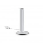 Dorica - Ribbed White LED Table Lamp